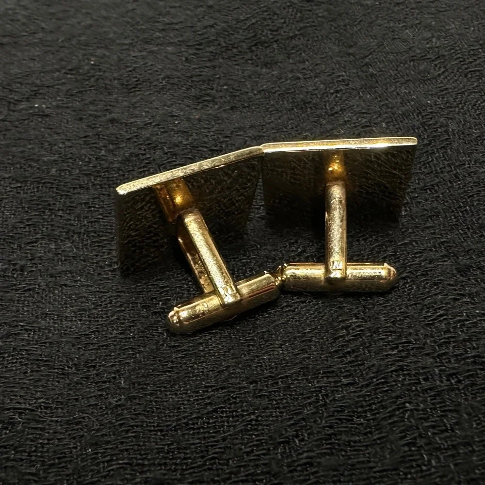 Vintage Balfour Richmond Road Runners Cufflinks Gold Tone Road Runner